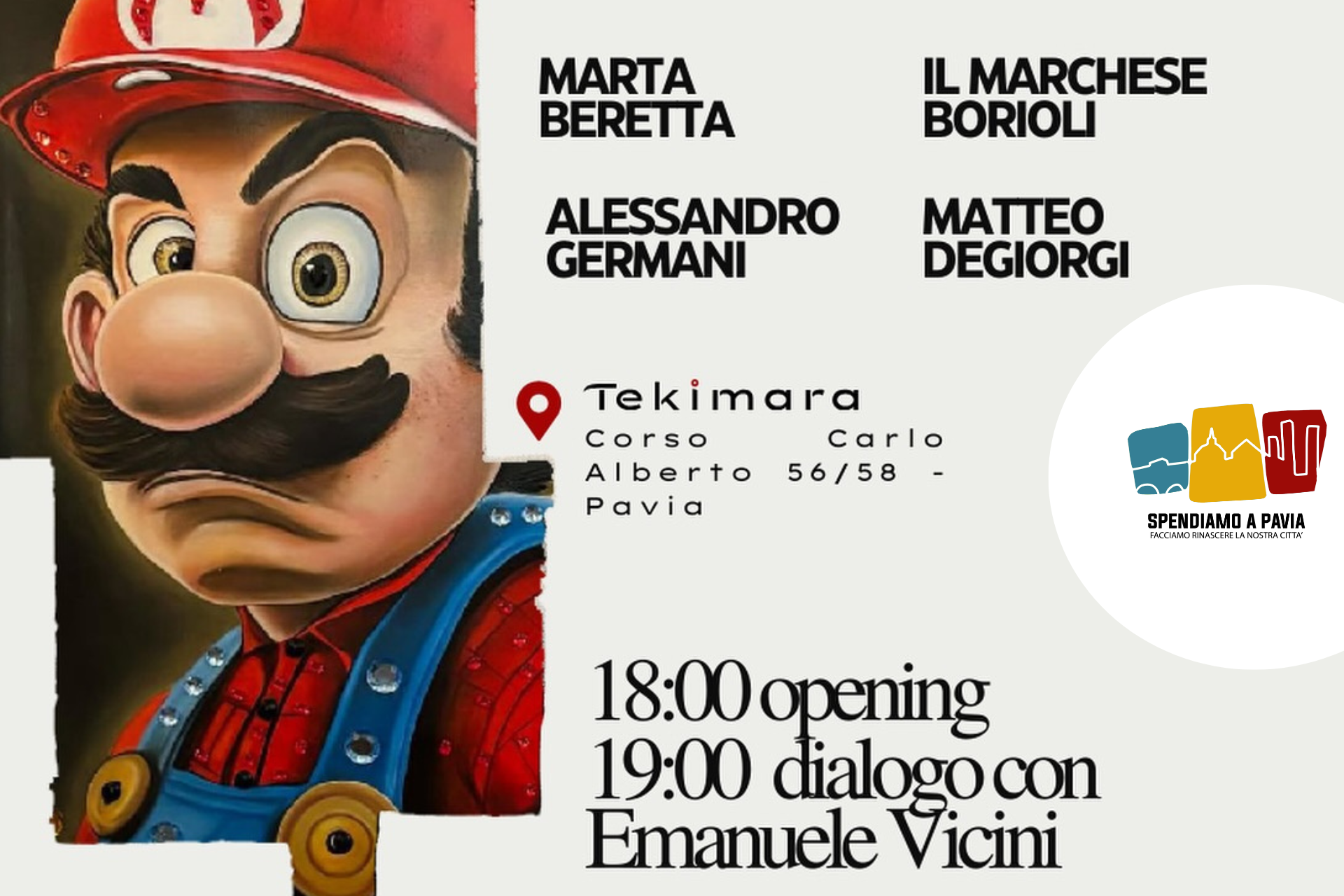 A Pavia il vernissage che inaugura Tekimara: protagonisti i Comics
