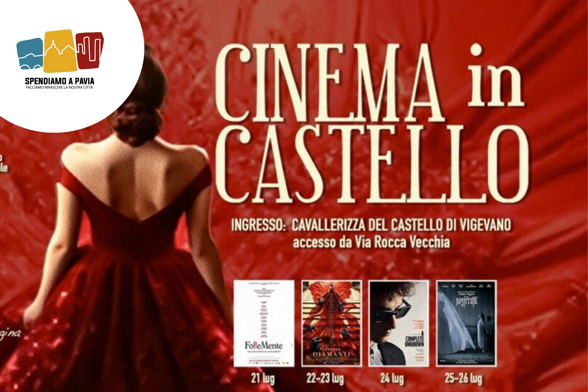 Cinema in Castello 2025: emozioni sotto le stelle a Vigevano