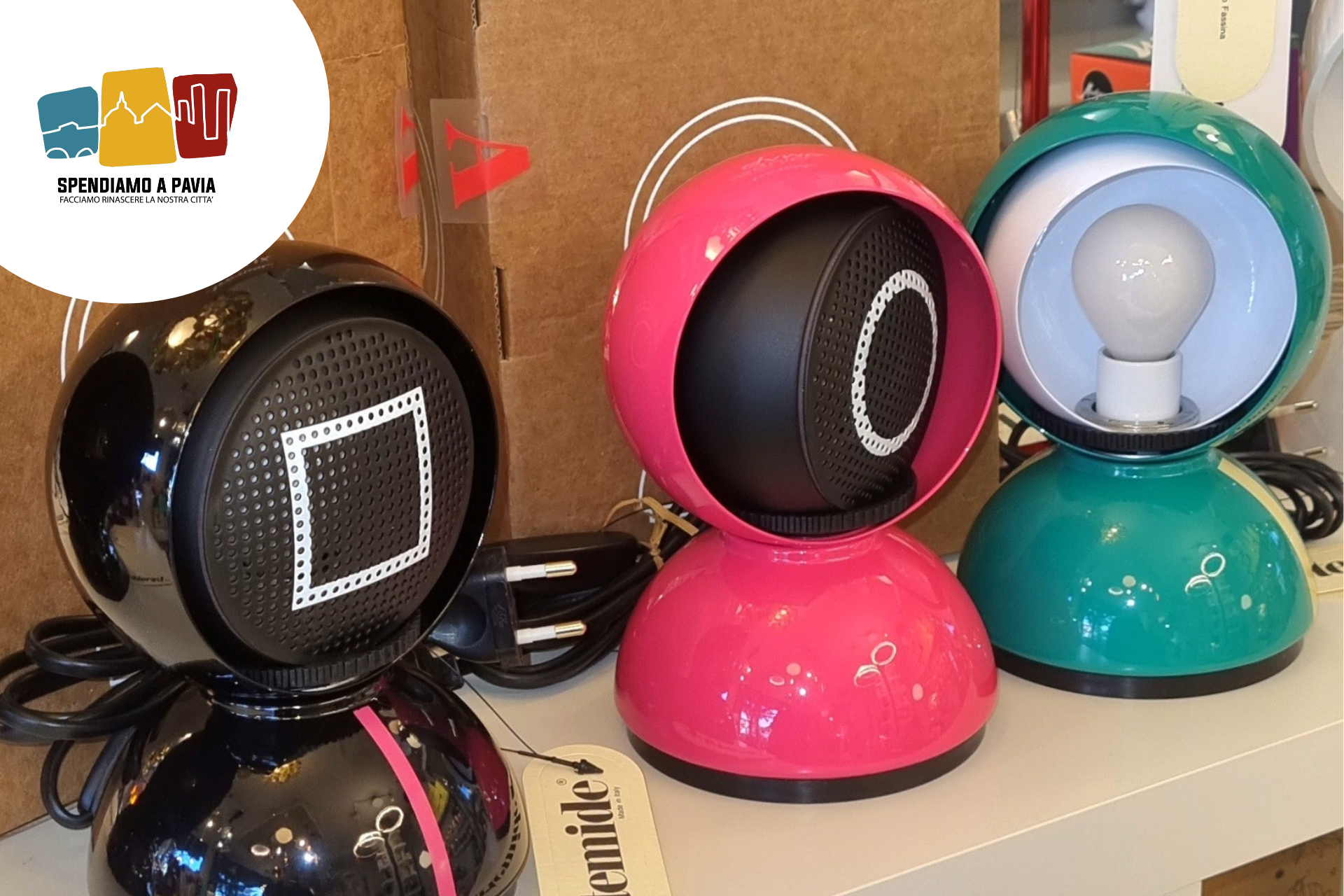 "Eclisse Squid Game": da Contrasti Illuminazione a Pavia l'icona Artemide in edizione limitata