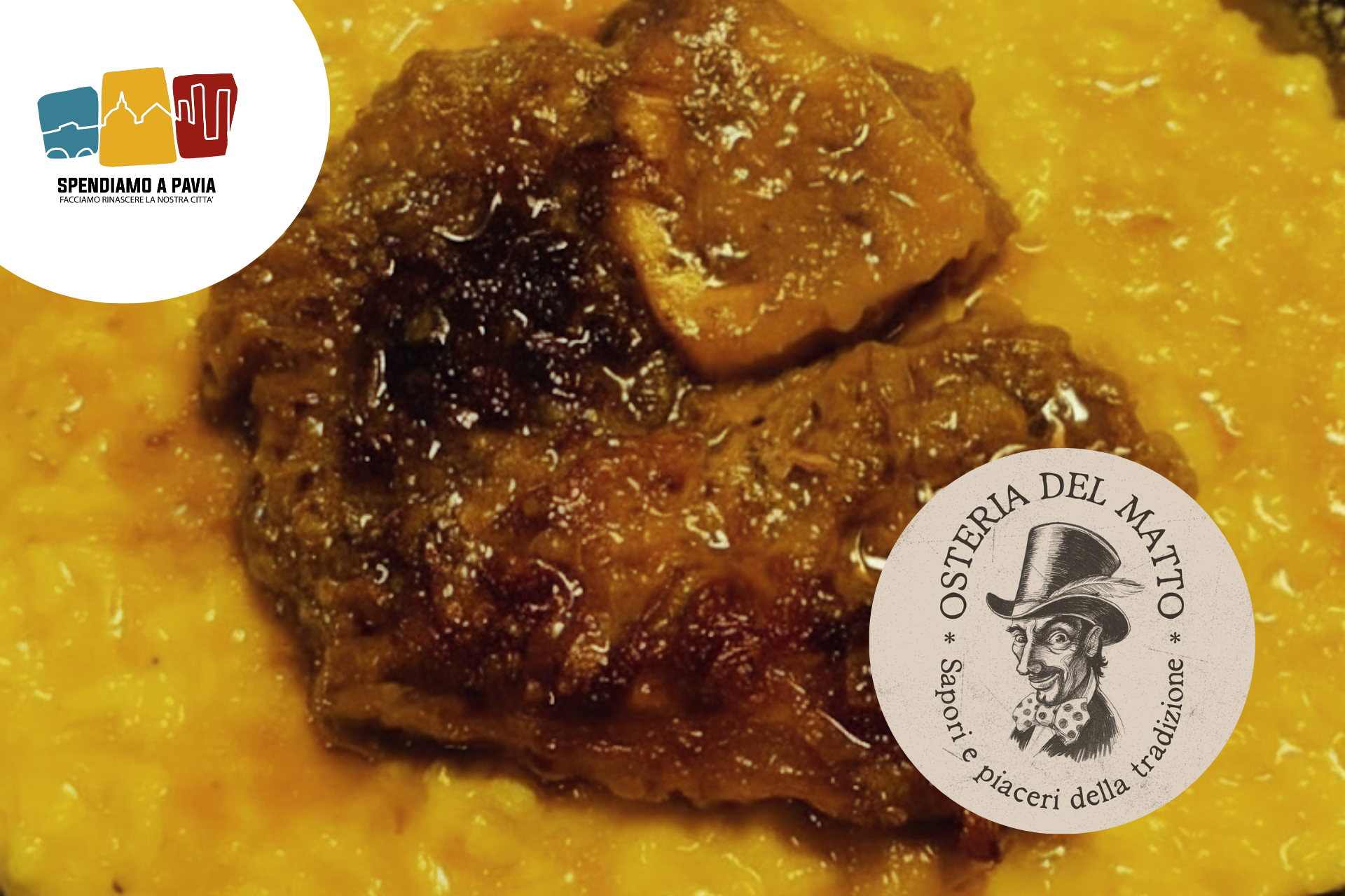 Ogni venerdì, un appuntamento imperdibile all’Osteria del Matto: risotto con l’ossobuco a soli 15 euro